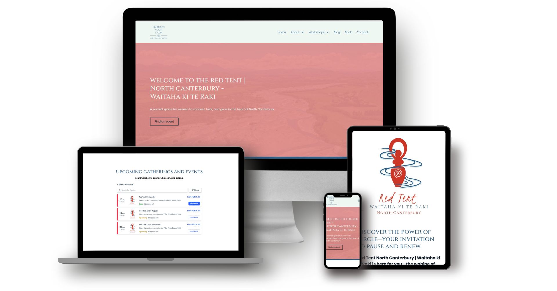 embrace your calm red tent north canterbury