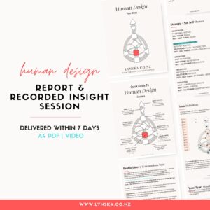 human design report & recorded insight session