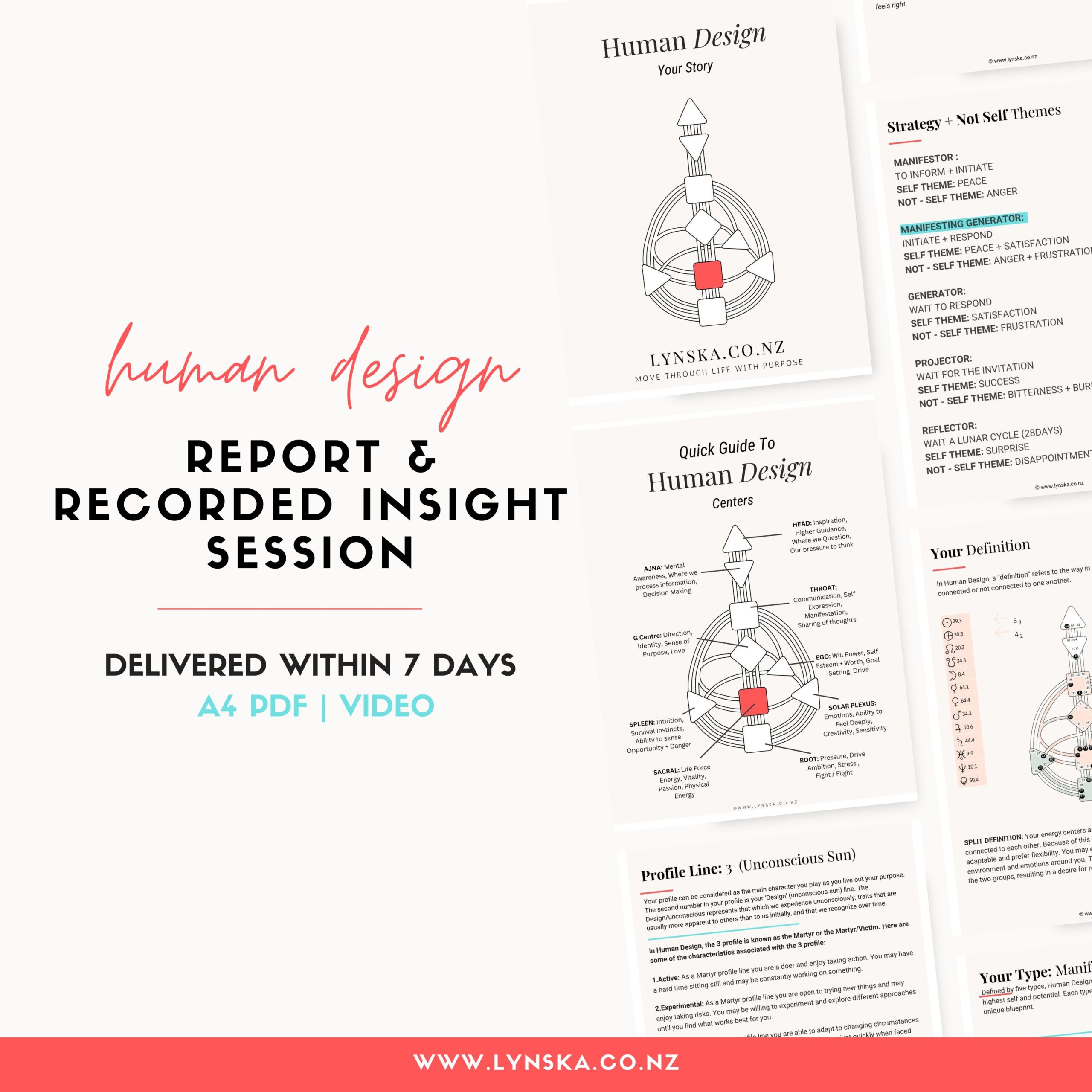 human design report & recorded insight session